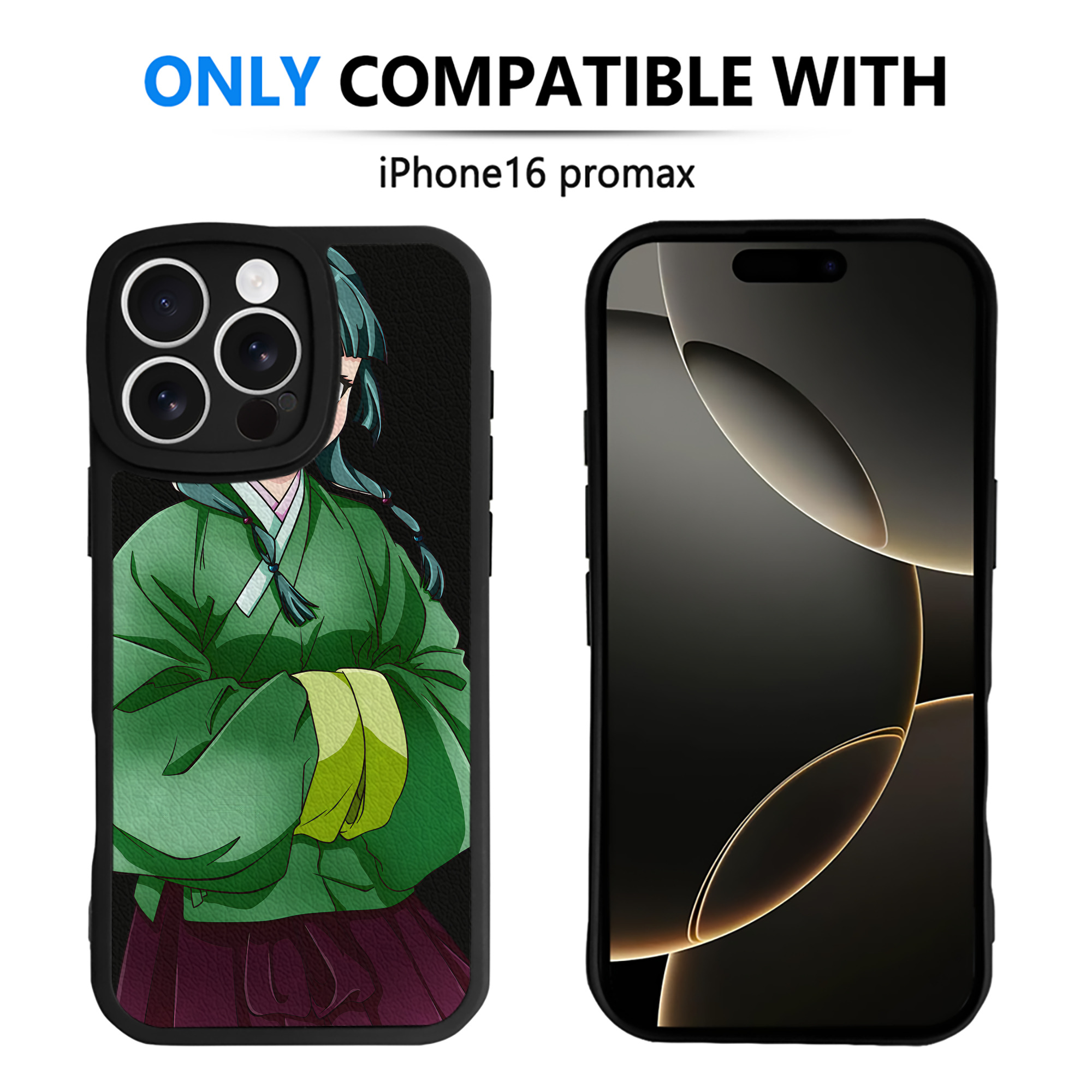 （画像用） 薬屋のひとりごと The Apothecary Diaries 【iPhone 16シリーズ対応】シリコンスマホケース（レザー調） 材質：シリコン